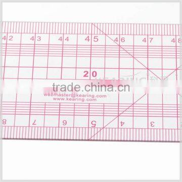 Kearing Brand Straight Sandwich Line Flexible 5*50cm Plastic Garment Ruler for Fashion Design#8001 photo-3