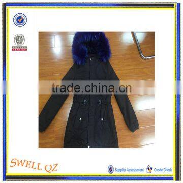 Women Winter Warm Long Coat Cotton Jacket With Fur Hood Stocklots photo-4