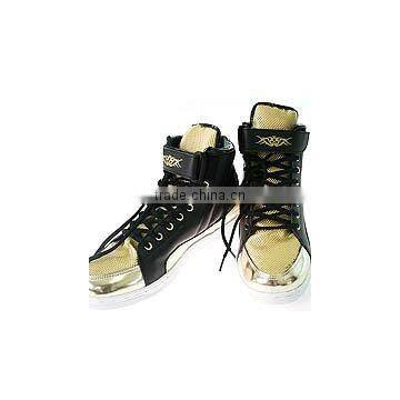 Ht30 Gold Black Hi-top Athletic Seankers K-pop Style
