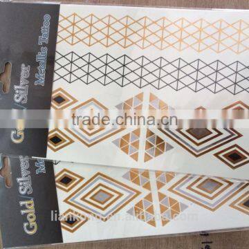 Trending Hot Products 2015 New Product Gold Metallic Flash Temporary Tattoo Sticker photo-3