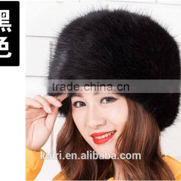 Woman and Man Fashion Fox Faux Fur Russian Hats With Satin Lining/Round Top Unisex Winter Cap Hats photo-6