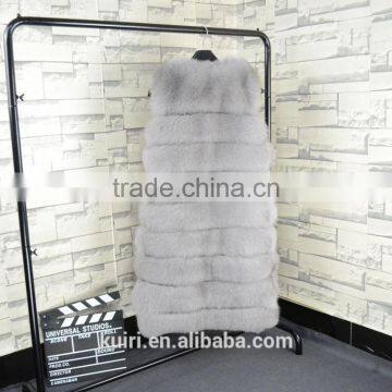 High Quality Hot Sales Type Women Natural Fox Fur Vest Winter Coat Fox Fur photo-4