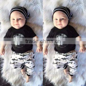 2016 Summer Baby Fashion Style Baby Boy Clothes Set, Baby Girl Clothes Soft and Comfortable T-shirt + Pants 2pcs Sets photo-3