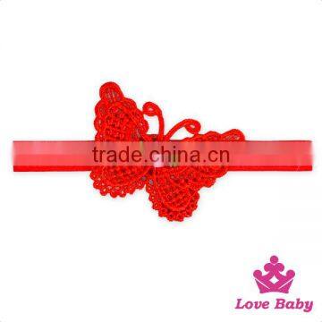 FDK263 Lovebaby New Design Baby 3pcs Product Knitted Sweat-heart Flower Lace Elastics Cord Girls Headbands With Ankle Wear photo-2