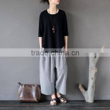 Z&M Linen Blouse Linen T-shirt for Women Plus Size t Shirt for Women photo-3