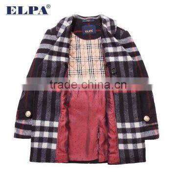 ELPA Handsome Kids Coat Rabbit Hair Fur Collar Winter Warm Wool Overcoat photo-4