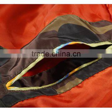 Men's Varsity Military Style Jacket With Leather Sleeves photo-5