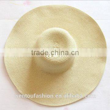 Wholesale New Fashion Straw Monogramed Floppy Hat photo-6