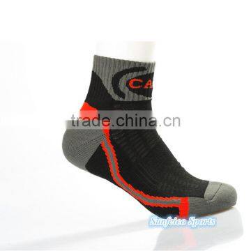 Men's Outdoor Quick-dry Fiber Running Sports Basketball Socks~Soft Thick Stripe Restoring Socks~Accept Custom photo-2
