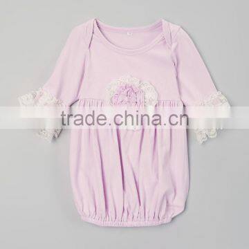 2016 Purple Summer Rompers For Baby Cotton Casual Little Girls Romper Newborn Clothing GT90425-65