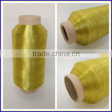 Supplier Mettalic Taffeta 100D/130TPM Polyester Weft Yarn