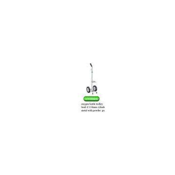 Height adjustable No lifting of the cylinder oxygen bottle medical equipment trolley