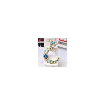 moon rhinestone cabochon jewelry iphone4 decoration