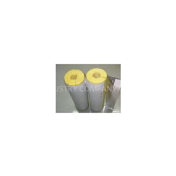 Glass Wool Aluminum Foil Faced Pipe Insulation Thermal Conductivity 80 kg/m3