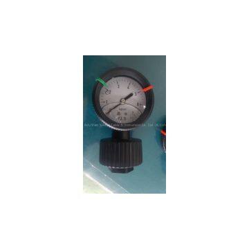 Oil Filled 2.5 Inch PP Diaphragm Pressure Gauge