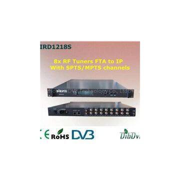 8x RF Tuners FTA IRD With SPTS/MPTS Channels
