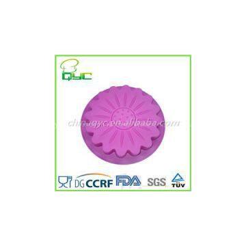 Non-stick Food Grade Silicone Round Flower Shaped Pizza Pan