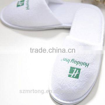 Custom colours disposable terry washable hotel slipper