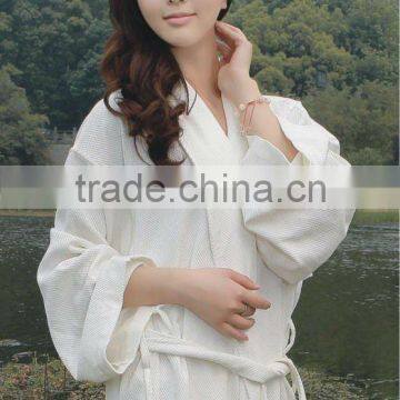 1350g honeycomb shawl collar bathrobe