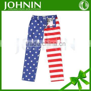 Best sellers promotion Adults eye-catching american flag khakis