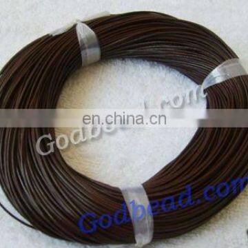 2ewelry cords 1mm/2mm/ 3mm/4mm/5mm/ smooth round jewelry cords geunine leather cords