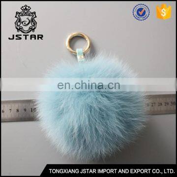 China Supplier Fur Pom Pom Fur Bag Accessory Keychain