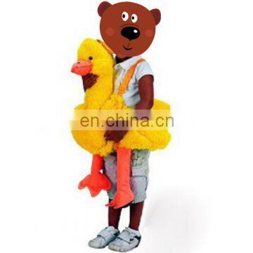 Kid's Ride on plush costume Duck style plush toys with waist strap