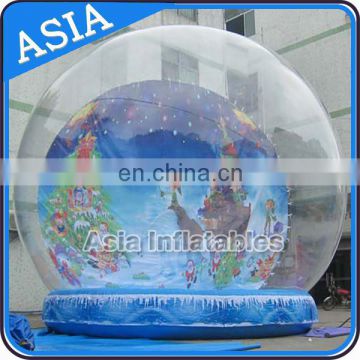 Inflatable clear dome tent / giant bubble snow globe for events