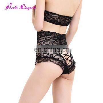 Hot Selling black transparent fancy underwear women's lace women sexy panty