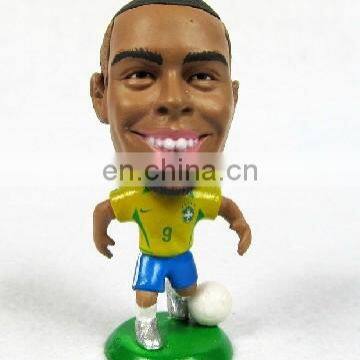 promotional custom Ronaldo mini plastic sports figures, realistplastic mini human football figures