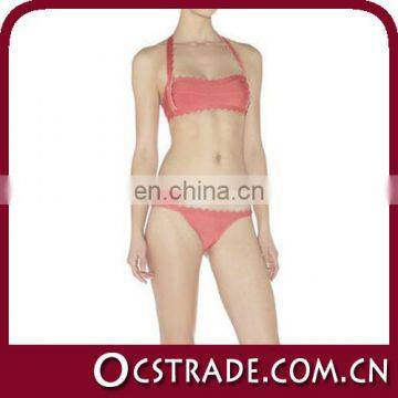 2014 pink new design womens hot sex bikini