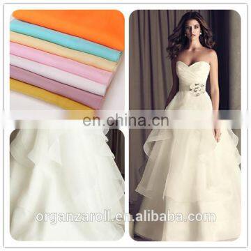 Wholesale elegent traditional transparent wedding dress fabric