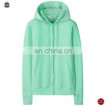 T-WH001 2016 Wholesale Fashion Zipper-Up Women Sportswear Hoodies