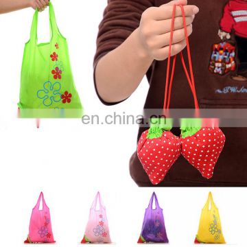 Best price of 2014 purple shopping bag strawberry folding