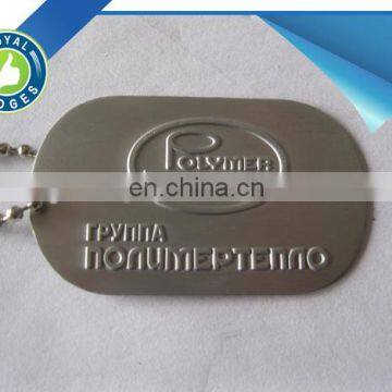 Custom aluminum embossed dogtag