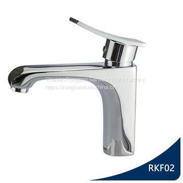 Single lever brushed copper faucet