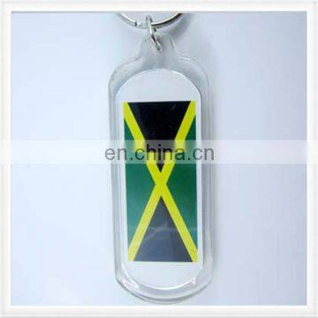 2014New Promotional gift high quality acrylic keychain rotating keychain factory