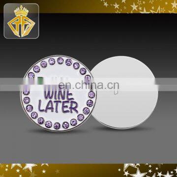 Custom Golf Ball Marker in Silver Plating