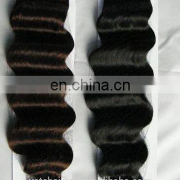 Top selling qingdao hair factory higher quality grade 7a double drawn raw russian hair deep wave