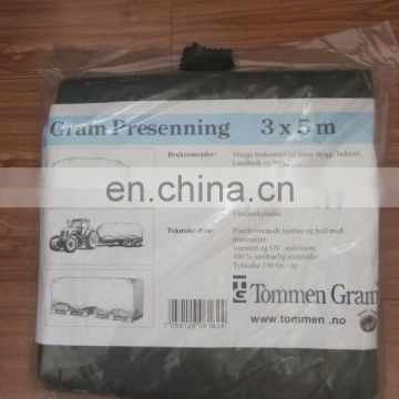 130grams UV stabilized olive green plastic tarpaulin for boat cover in winter