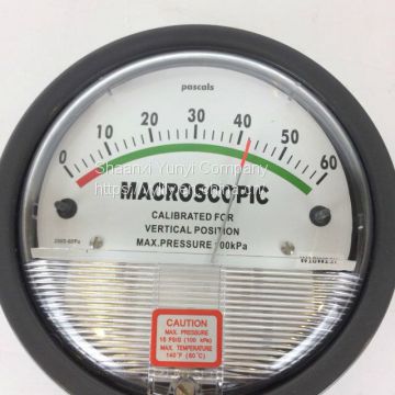 Micro differential pressure gauge