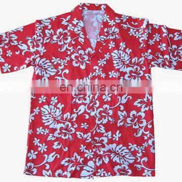 100% cotton wemen's summer casual hawaiian shirt