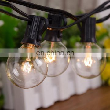 Hot item G40 globe string lights with Incandescent Bulbs US EU UK plug