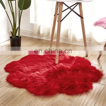 Animal shape Soft Faux Fur Sheepskin bear Rug Baby Room Carpet