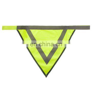 green reflective triangular scarf apparel multifunctional pet dog bandana clothes