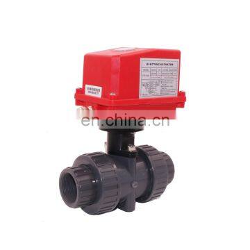 DN20 DN25 DN40 UPVC 220v CTF-002 20nm motorised actuator actuated ball valves