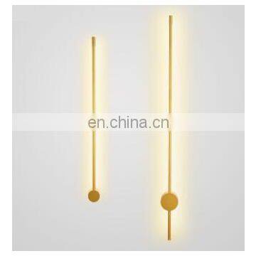 Modern Black Gold Small Minimalist Indoor Bed Light Living Room Decorative Led Wall Lamp photo-5