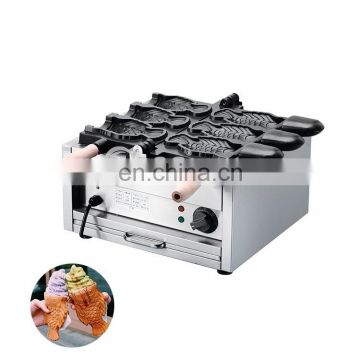 Commercial Kitchen Equipment Ice Cream Fish Waffle Cone Maker Machine Japan Electrictaiyaki Maker