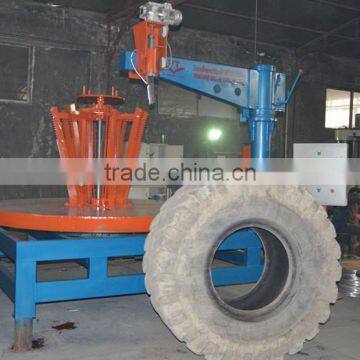 new design otr tire cutting circle machine with high quality/tire debeader