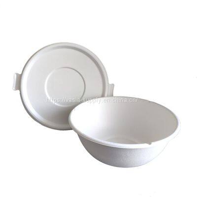 Hot Sale Compostable Bagasse Sugarcane Fiber 350ml Bowls-Biodegradable Disposable Round Shape Bowls